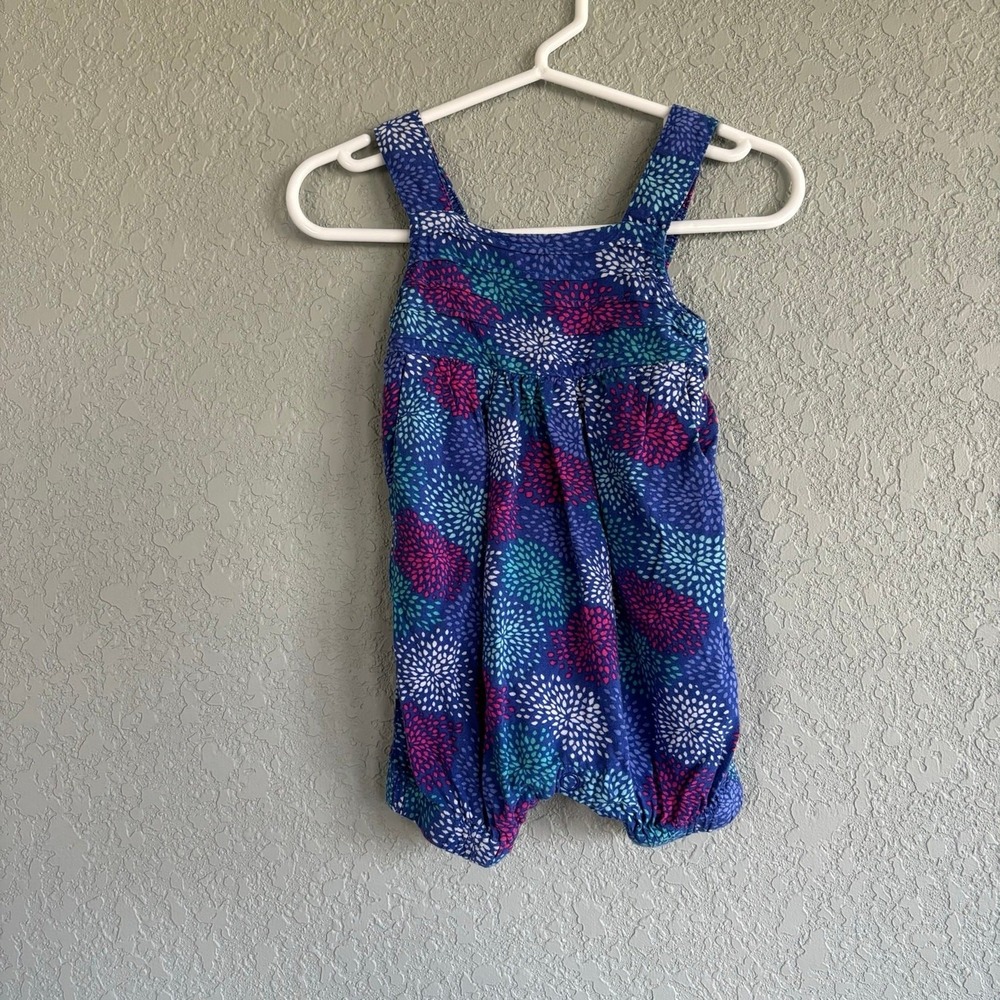 Cherokee Girls 3 Month Summer Romper Outfit Fireworks Purple